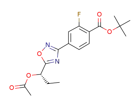 tert-butyl 4-{5-[(1S)-1-acetoxypropyl]-1,2,4-oxadiazol-3-yl}-2-fluorobenzoate