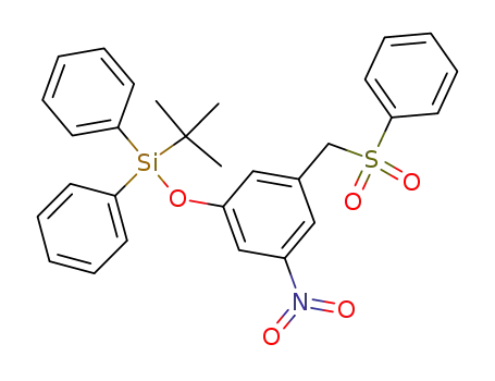 (3-Benzenesulfonylmethyl-5-nitro-phenoxy)-tert-butyl-diphenyl-silane
