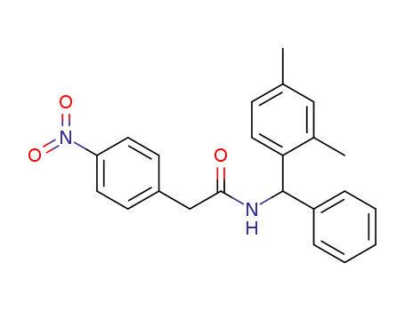 N-((2,4-dimethylphenyl)(phenyl)methyl)-2-(4-nitrophenyl)acetamide