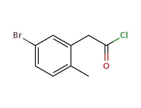 Molecular Structure of 1031387-31-1 ((5-BROMO-2-METHYL-PHENYL)-ACETYL CHLORIDE)