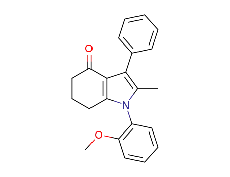 Molecular Structure of 1519057-98-7 (1-(2-methoxyphenyl)-2-methyl-3-phenyl-1,5,6,7-tetrahydro-4H-indol-4-one)
