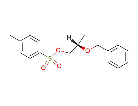 Molecular Structure of 39969-00-1 (1-Propanol, 2-(phenylmethoxy)-, 4-methylbenzenesulfonate, (S)-)