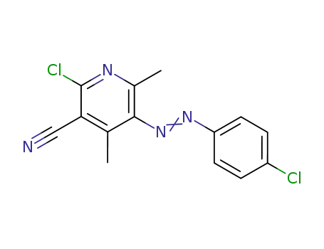 2-Chloro-5-(4-chloro-phenylazo)-4,6-dimethyl-nicotinonitrile