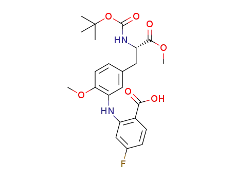 2-[5-(2-tert-butoxycarbonylamino-2-methoxycarbonylethyl)-2-methoxyphenylamino]-4-fluorobenzoic acid