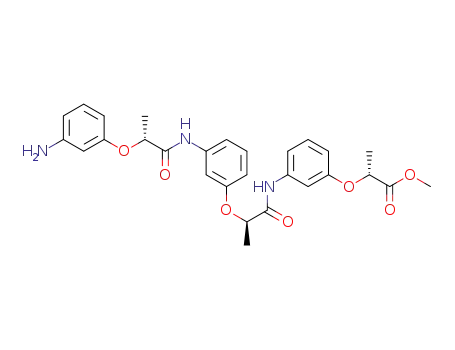 (R)-methyl 2-(3-((R)-2-(3-((R)-2-(3-aminophenoxy)propanamido)phenoxy)propanamido)phenoxy)propanoate
