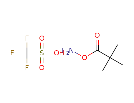 Molecular Structure of 1293990-73-4 (O-pivaloylhydroxylamine trifluoromethanesulfonate salt)