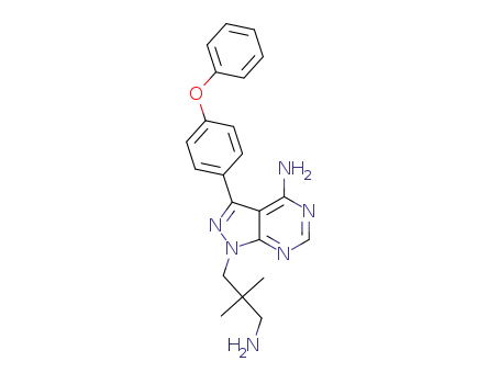 1-(3-amino-2,2-dimethylpropyl)-3-(4-phenoxyphenyl)-1H-pyrazolo[3,4-d]pyrimidin-4-amine