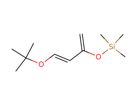 Molecular Structure of 88146-60-5 (Silane, [[3-(1,1-dimethylethoxy)-1-methylene-2-propenyl]oxy]trimethyl-,
(E)-)