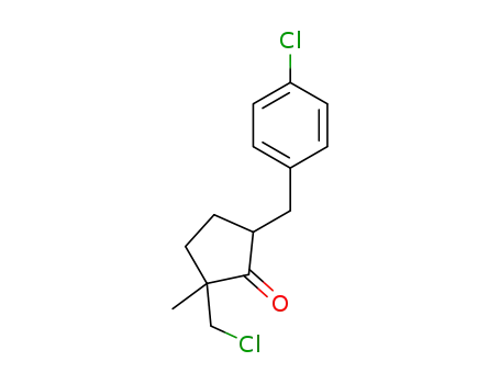 5-(4-chlorobenzyl)-2-chloromethyl-2-methylcyclopentanone