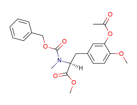 (S)-3-(3-Acetoxy-4-methoxy-phenyl)-2-(benzyloxycarbonyl-methyl-amino)-propionic acid methyl ester