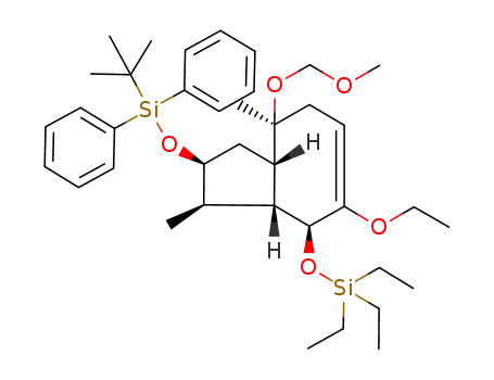 (1R,2S,3aS,4S,8S,8aR)-2-(tert-Butyl-diphenyl-silanyloxy)-7-ethoxy-4-methoxymethoxy-1,4-dimethyl-8-triethylsilanyloxy-1,2,3,3a,4,5,8,8a-octahydro-azulene