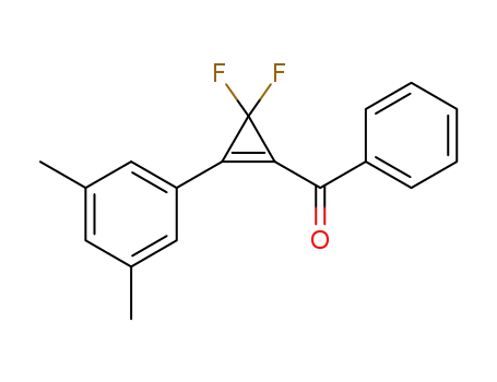 Molecular Structure of 1429215-44-0 (phenyl 2,2-difluoro-3-(3,5-dimethylphenyl)cyclopropenyl ketone)