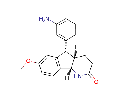 (4aS,5S,9bS)-5-(3-Amino-4-methyl-phenyl)-7-methoxy-1,3,4,4a,5,9b-hexahydro-indeno[1,2-b]pyridin-2-one