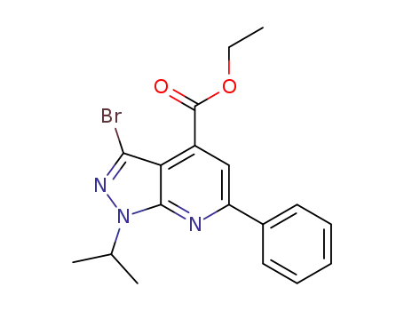 ethyl 3-bromo-1-(1-methylethyl)-6-phenyl-1H-pyrazolo[3,4-b]pyridine-4-carboxylate