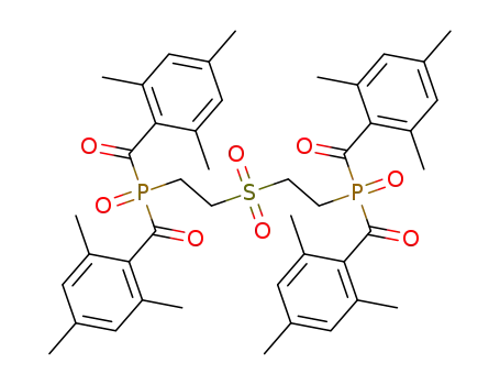 Molecular Structure of 1591652-81-1 (di-(2-(bis(2,4,6-trimethylbenzoyl)phosphoryl)ethyl)sulfone)