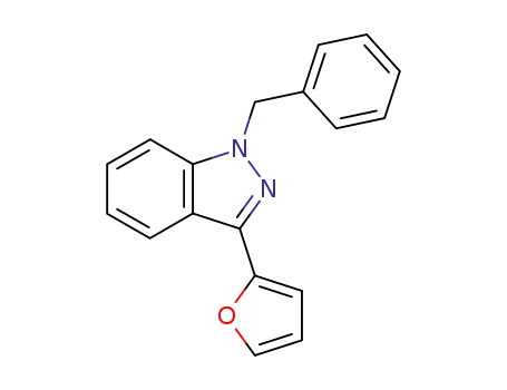 1H-Indazole, 3-(2-furanyl)-1-(phenylmethyl)-