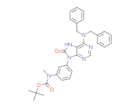 tert-butyl 3-(6-(dibenzylamino)-8-oxo-7H-purin-9(8H)-yl)phenyl(methyl)carbamate