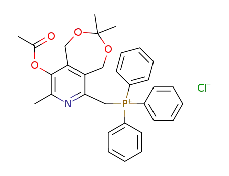 6-[(triphenylphosphonio)methyl]-9-acetoxy-3,3,8-trimethyl-1,5-dihydro[1,3]dioxepino[5,6-c]pyridine chloride