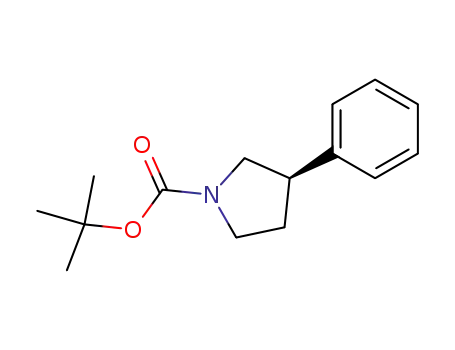 Molecular Structure of 145549-11-7 ((R)-1-BOC-3-PHENYL-PYRROLIDINE)