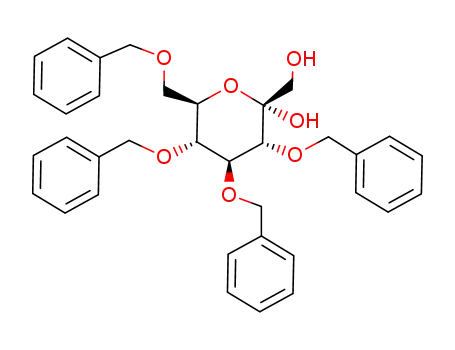 3,4,5,7-tetra-O-benzyl-α-D-glycero-D-xylo-hept-2-ulopyranose