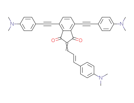 2-{(2E)-3-[4-(N,N-dimethylamino)phenyl]prop-2-en-1-ylidene}-4,7-bis{[4-(N,N-dimethylamino)phenyl]ethynyl}indan-1,3-dione