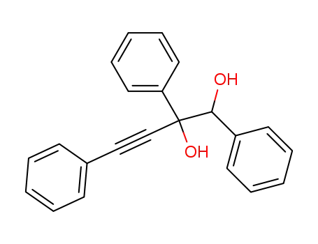 Molecular Structure of 102705-79-3 (1,2,4-triphenylbut-3-yne-1,2-diol)