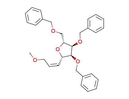 1-(3-methoxy-1'(Z)-propenyl)-2,3,5-tri-O-benzyl-β-D-ribose