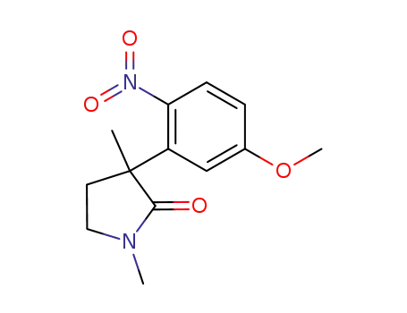 2-Pyrrolidinone, 3-(5-methoxy-2-nitrophenyl)-1,3-dimethyl-