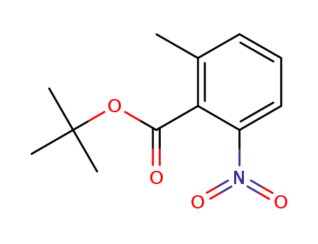 Molecular Structure of 873005-17-5 (Benzoic acid, 2-methyl-6-nitro-, 1,1-dimethylethyl ester)