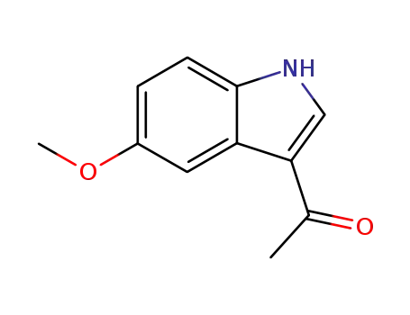 Molecular Structure of 51843-22-2 (1-(5-METHOXY-1H-INDOL-3-YL)ETHANONE)