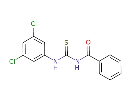 Molecular Structure of 425660-07-7 (N-benzoyl-N’-(3,5-dichlorophenyl)thiourea)