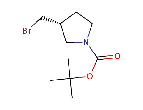 1-Pyrrolidinecarboxylic acid, 3-(bromomethyl)-, 1,1-dimethylethyl ester, (3R)-