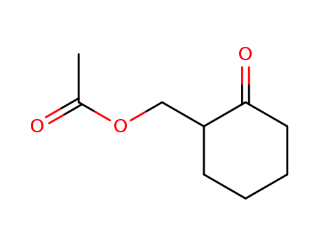 Molecular Structure of 7500-52-9 ((2-oxocyclohexyl)methyl acetate)