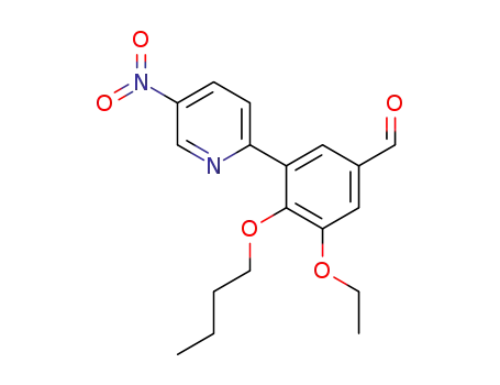 4-butoxy-3-ethoxy-5-(5-nitropyridin-2-yl)benzaldehyde