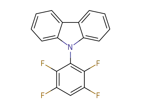 Molecular Structure of 1035347-03-5 (9-(2,3,5,6-tetrafluorophenyl)-9H-carbazole)