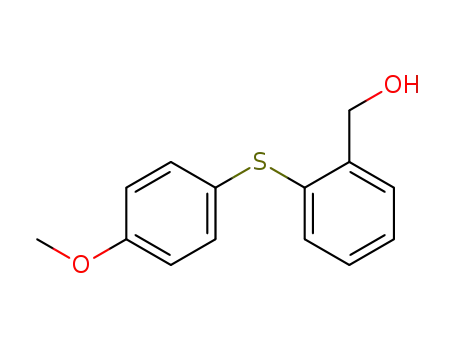 Molecular Structure of 16175-01-2 ((2-[(4-METHOXYPHENYL)SULFANYL]PHENYL)METHANOL)