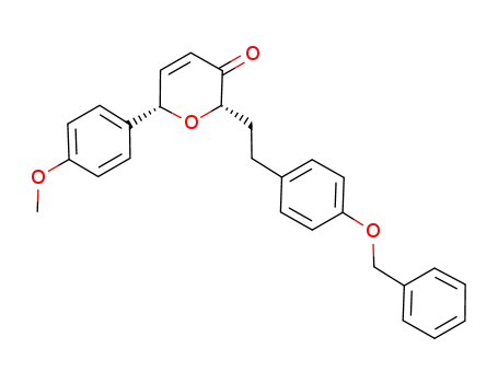 (2S,6S)-2-(4-(benzyloxy)phenethyl)-6-(4-methoxyphenyl)-2H-pyran-3(6H)-one