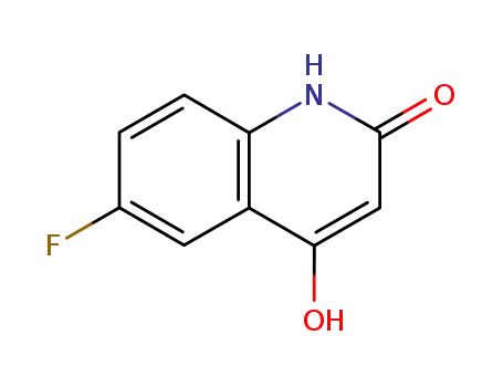 Molecular Structure of 1677-37-8 (6-Fluoro-2,4-dihydroxyquinoline)