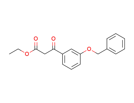 Molecular Structure of 73083-19-9 (Benzenepropanoic acid, b-oxo-3-(phenylmethoxy)-, ethyl ester)