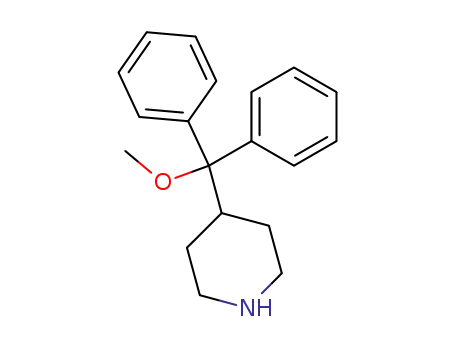 Molecular Structure of 117022-66-9 (4-(diphenylmethoxymethyl)piperidine)