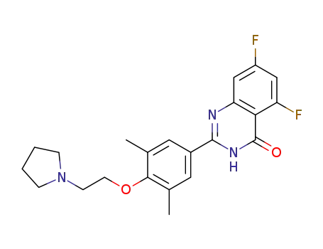 2-(3,5-dimethyl-4-(2-(pyrrolidin-1-yl)ethoxy)phenyl)-5,7-difluoroquinazolin-4(3H)-one