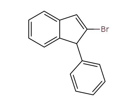 Molecular Structure of 88069-78-7 (1H-Indene, 2-bromo-1-phenyl-)