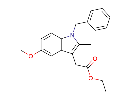 1H-Indole-3-acetic acid, 5-methoxy-2-methyl-1-(phenylmethyl)-, ethyl
ester
