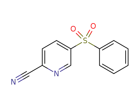 Molecular Structure of 1424246-19-4 (5-(benzenesulfonyl)pyridin-2-carbonitrile)