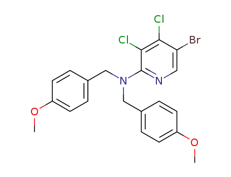 5-bromo-3,4-dichloro-N,N-bis(4-methoxybenzyl)pyridin-2-amine