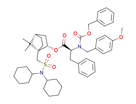 (S)-2-[Benzyloxycarbonyl-(4-methoxy-benzyl)-amino]-3-phenyl-propionic acid (1R,2S,4S)-1-[(dicyclohexylsulfamoyl)-methyl]-7,7-dimethyl-bicyclo[2.2.1]hept-2-yl ester