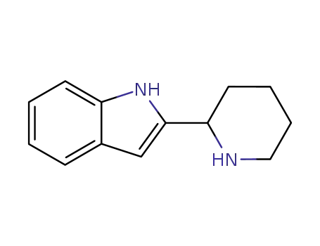 Molecular Structure of 20862-83-3 (2-(2-piperidyl)-1H-indole)