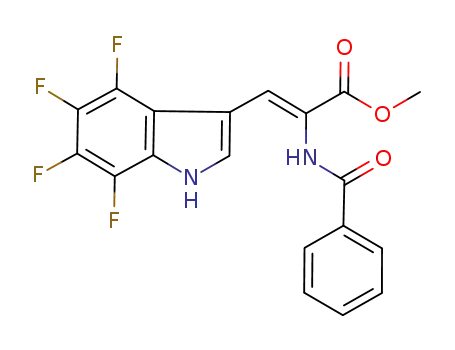 methyl (Z)-2-benzamido-3-(4,5,6,7-tetrafluoroindolyl)-2-propenoate