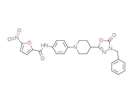 N-4-[4-(4-benzyl-5-oxo-4,5-dihydro-1,3,4-oxadiazol-2-yl)piperidino]phenyl-5-nitro-2-furamide