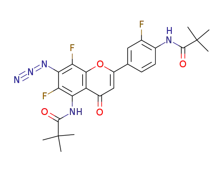 7-azido-6,8-difluoro-2-(3-fluoro-4-pivaloylaminophenyl)-5-pivaloylamino-4H-1-benzopyran-4-one